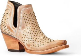 Ariat Womens Dixon Leather Studded Boot In Old West Tan
