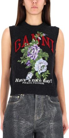 Ganni Rose Vest-Donna
