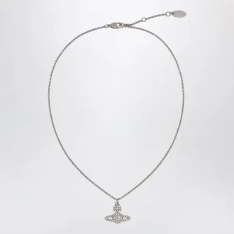 Vivienne Westwood Collana Grace Bas Relief platino/cristal