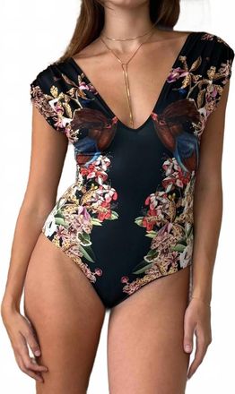 Carolina K Womens Lisette One Piece In Divine Birds Black