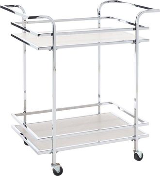 Safavieh Lameris 2 Tier Bar Cart With Handle