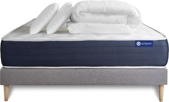 Actisom Pack Colch&oacute;n Gris L&aacute;tex Y Espuma Viscoel&aacute;stica 180 X 200