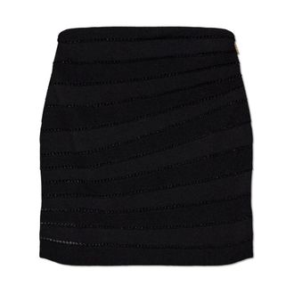 Balmain Short Skirts, female, Black, Size: 2XS Short Skirt