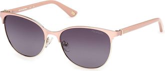 Skechers SE00167 Polarized 73D Womens Sunglasses Gold Size 53