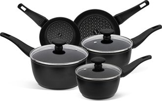 Prestige Thermo Smart Non Stick Pots and Pans Set - 5 Pce Induction Hob Pan Set