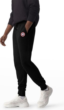 Canada Goose Mens Huron Logo-Patch Sweatpants