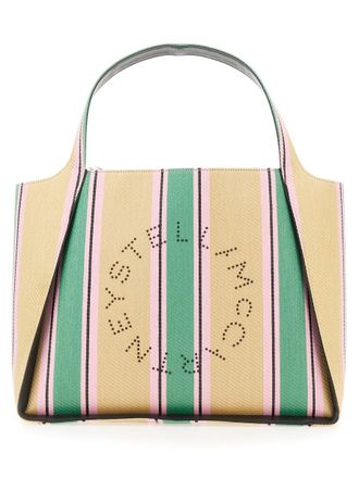 Stella McCartney Womens Tote Bag With Logo Multicolour Polyester Shoulder