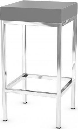 Netfurniture Ernest Bar Stool Chrome Frame Fixed Height