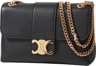 Celine Supple Calfskin Victoire Medium Crossbody Bag