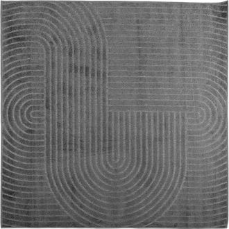 vidaXL Alfombra Para Interiores Y Exteriores Palmeras Antracita Vidaxl