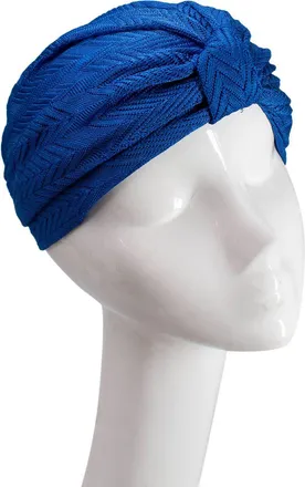 Missoni Blue Zig-zag Knit Turban