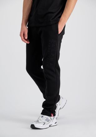 Alpha Industries Jogginghose ALPHA INDUSTRIES Embroidery Jogger, Herren, Gr. XS, Normalgr&ouml;ssen, schwarz, Obermaterial: 80% Baumwolle, 20% Polyester, Hosen Jogginghose