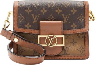 Louis Vuitton Brown Reverse Monogram Dauphine Mini (Authentic Pre-Loved)