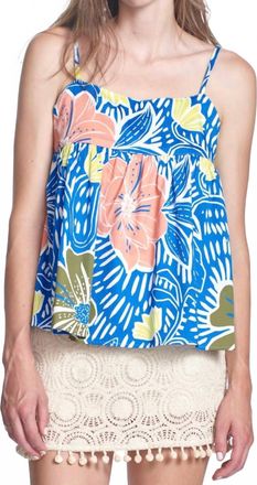 Corey Lynn Calter Shelly Floral Top In Multi