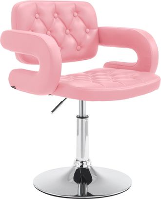 Clp Sedia Lounge Dublin In Similpelle Rosa