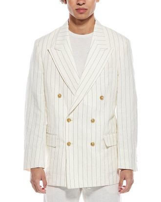 Todd Snyder Todd Snyder Pinstripe Wythe Linen-Blend Jacket