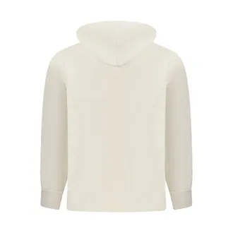 Calvin Klein Embroidered Logo Cotton Hoodie - Beige