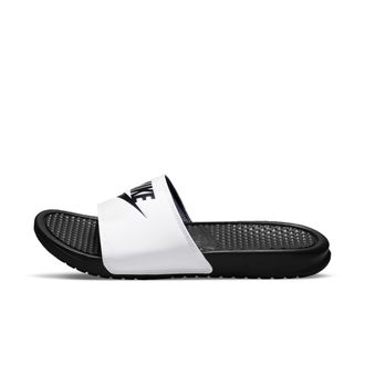 Nike Mens Benassi JDI Slides in White | 343880-100