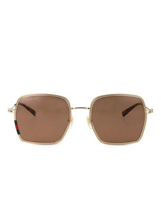 Gucci Zonnebril met GG-logo - Beige