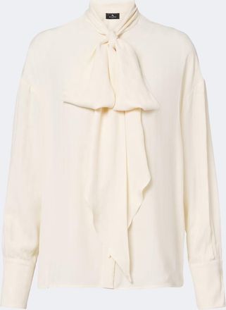 Etro Jacquard georgette blouse