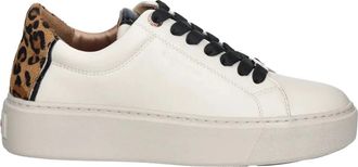 Alexander Smith London High Sneakers - Dames - Sneakers - Beige - 39 EU - Leer - Schoenen