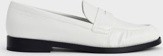 Charles & Keith Ruched Penny Loafers