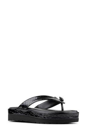 Donald J Pliner Thong Sandal in Black at Nordstrom Rack, Size 8.5