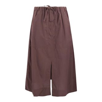 SOEUR Long Shorts, female, Brown, Size: S Agadir Drawstring Skirt
