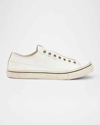John Varvatos Men & apos;s Vulc Laceless Low Top Leather Shoes