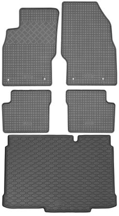 OEM Juego De Alfombrillas De Goma Para Coche Y Alfombrilla Para Maletero Para Opel Corsa D Hatchback (2006-11/2014)