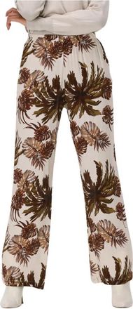 Knit-ted Wijde Broek Dames Justine - Dames - Wijde Broeken - Veelkleurig - XS - Broeken