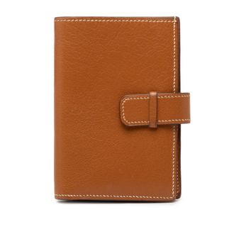 Herm&egrave;s Brown Chevre Leather Wallet (Bi-Fold) (Pre-Owned)