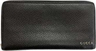 Gucci Pre-owned Long wallet (bi-fold) - Heren - Vintage Accessoires - Zwart - ONE Size - Leer - Vintage