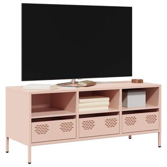 Berkfield Home TV Cabinet Pink 101.5x39x43.5 cm Cold-rolled Steel