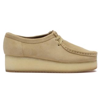 Clarks Wallacraft Bee Suede Womens Lace Up Shoes - Maple - Size:UK 6.5