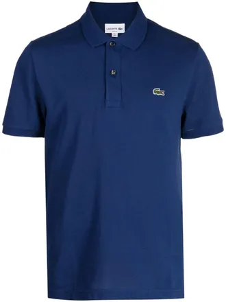 Lacoste Polo con applicazione - Blu
