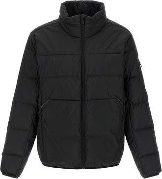 HUGO BOSS Black Quilted Mock Collar Jacket