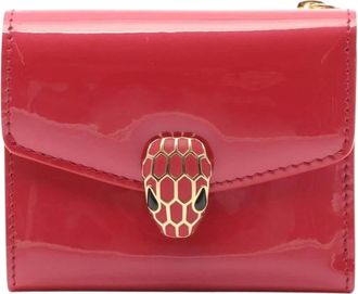 Bulgari Pre-owned Patent Leather Tri-Fold Wallet - - Pre-owned - Donna - Rosa - ONE SIZE