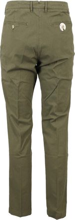 Oaks Olive Green Micro-Armature Chinos