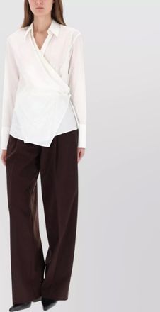 Helmut Lang cotton wrap shirt