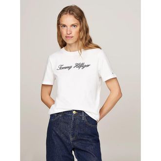 Tommy Hilfiger T-shirt met korte mouwen, ronde hals en logo