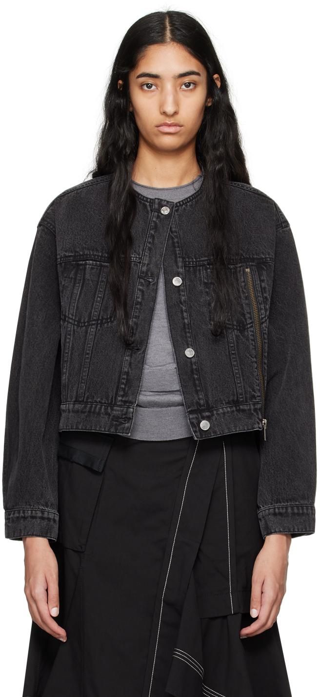 3.1 Phillip Lim ノーカラージャケット 紺 2020325M0047 3.1 Phillip Lim（スリーワンフィリップリム）ブルゾン 紺