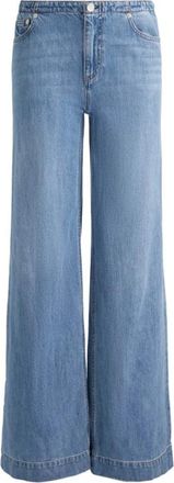 Alice & Olivia Slay Jeans - Dames - Loose Fit Jeans - Blauw - W26 - Katoen - Jeans