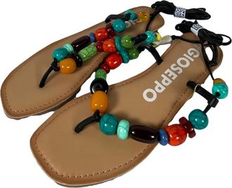 Gioseppo Flat Sandalen - Dames - Sandalen - Veelkleurig - 39 EU - Leer - Schoenen