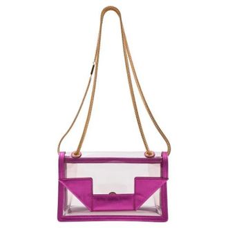 Saint Laurent Pre-owned Cross Body Bags, female, Pink, Size: ONE SIZE Pre-owned Small Betty Chain Shoulder Bag