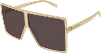 Saint Laurent Sunglasses, female, Yellow, Size: 63 MM SL 909 Betty S Sunglasses