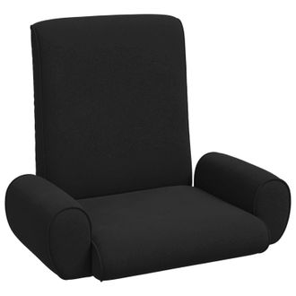 vidaXL Sill&oacute;n Ajustable Negro Terciopelo Granuloso Vidaxl