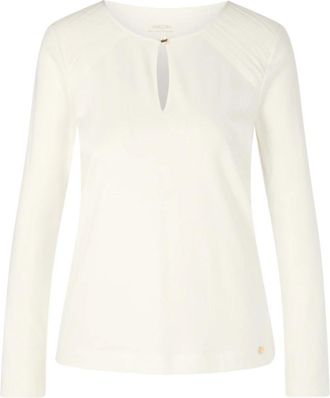 Marc Cain Lange mouwen tops - Dames - Longsleeves - Wit - S - Katoen - Tops