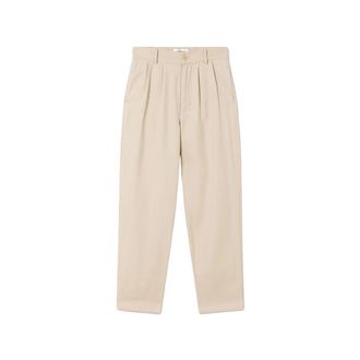 Thinking Mu Wijde Broek - Dames - Vrijetijds broeken - Beige - L - Broeken