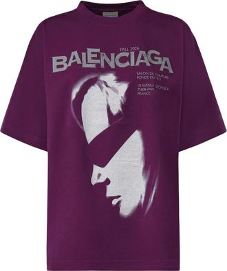 Balenciaga Dames, Tops, Paars, Maat: XS